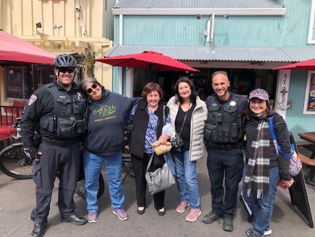 Picture of cops with community members