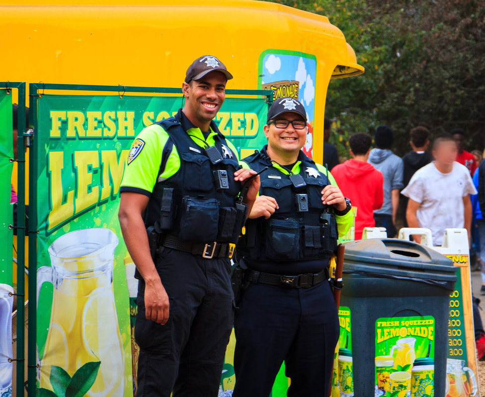 Picture of officers at the fair